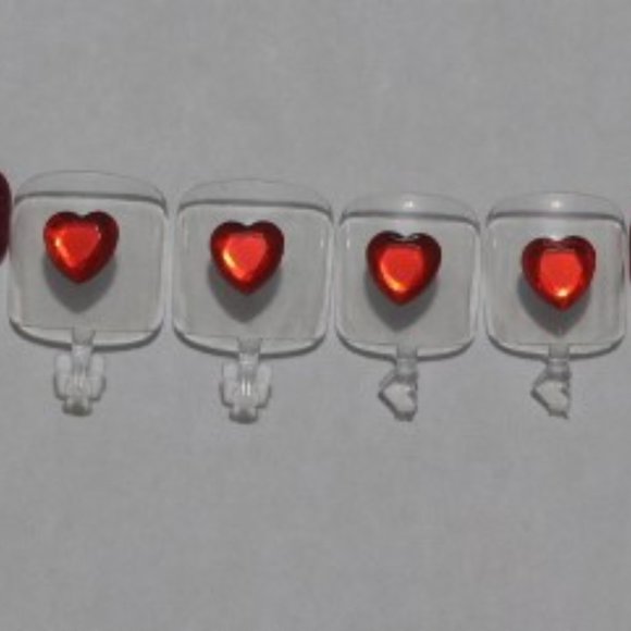 Red Heart- press on Toe nail set - Picture 4 of 6